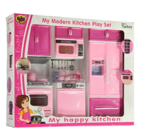 Oydaş Oyuncak 2309 Kutuda 3'lü Dolap Fırın Bulaşıkakinası Set Oyuncak - 2