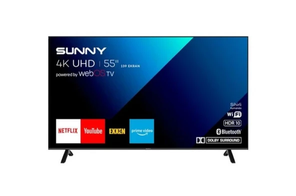 Sunny SN55FMN252 55" 139 Ekran Uydu Alıcılı 4K Ultra HD webOS Smart LED TV