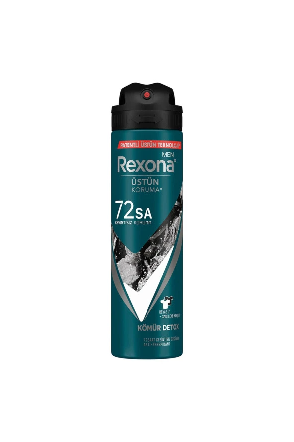 Rexona Erkek Erkek Sprey Deodorant Kömür Detoks 150 Ml