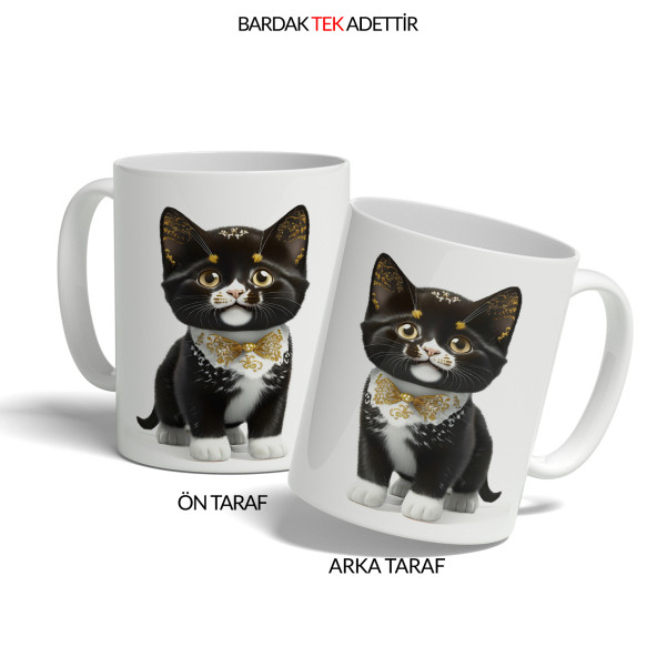 Kişiye Özel Kupa- Kedi Tasarımıyla