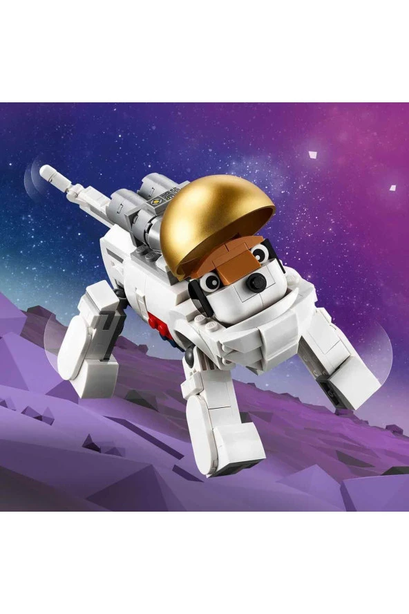 LEGO 31152 Creator Uzay Astronotu 9 Yaş ve Üzeri Çocuklar için Köpek ve Jet Model - Resim 6
