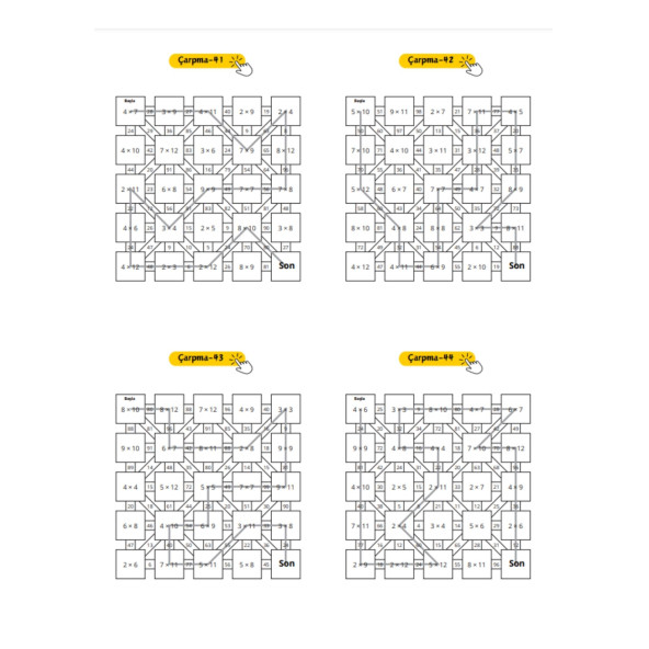 Labirentli Matematik Çarpma İşlemi Kitabı - Resim 5