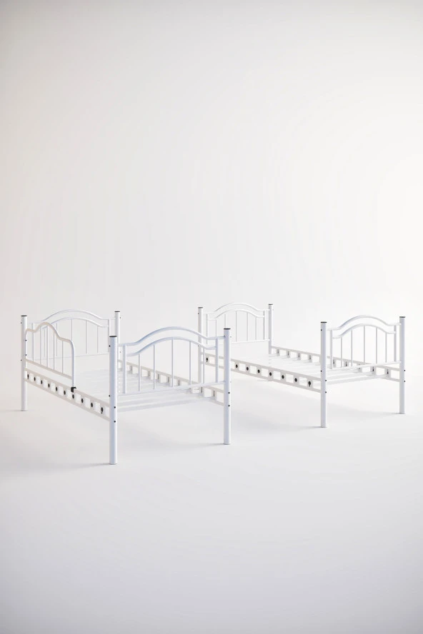 90x190 ARGİMO Belinay Genç Çocuk Odası Metal Ranza ve Karyola Yatak Ölçülü - 6