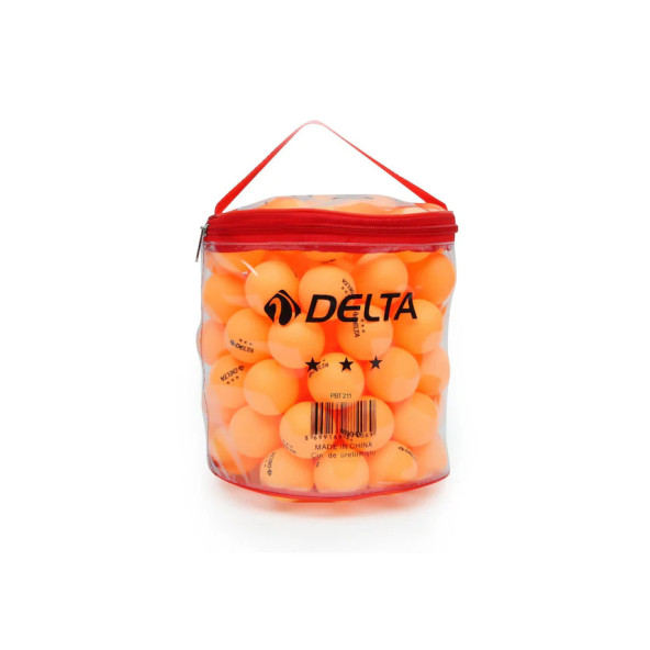 Delta Çantalı 100 Adet Turuncu Masa Tenisi Topu (Pinpon Topu)