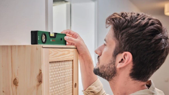 Bosch Home and Garden Su Terazisi - Katlanır Metre - Kalemli İşaretleme Seti - 1600A02W7S - 4