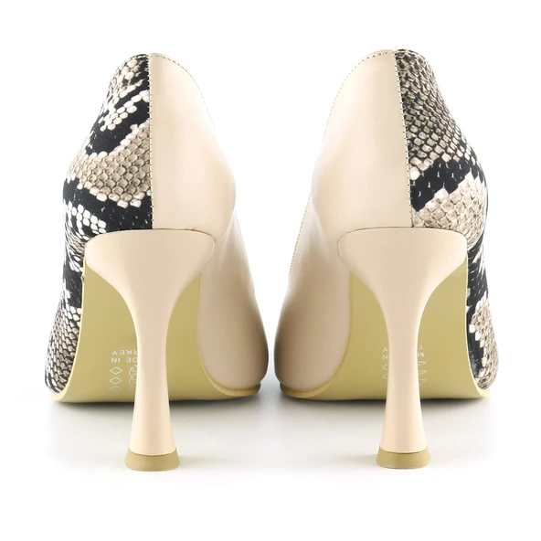 Erkan Saçmacı Jatqılı Plus Ten Yılan Kadeh Topuklu Ayakkabı - 3