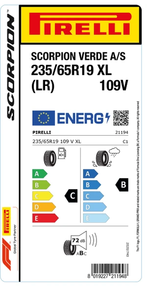 Pirelli 235/65R19 109V Xl Scorpion Verdeallseasonc-B-72  Lr   Lastiği (Üretim Yılı: 2022) - 2