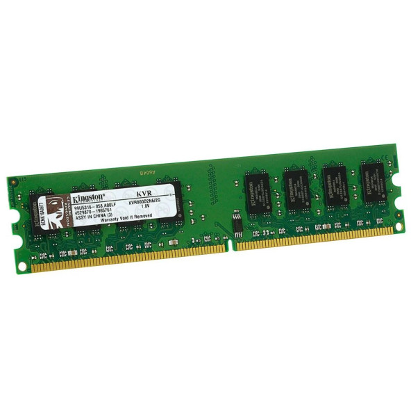 Kingston KVR800D2N6/2G 2 GB DDR2 800 MHz MASAÜSTÜ  Bellek Kutusuz Ürün Yenilenmiş 2.EL