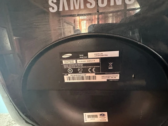 Samsung 932N Plus 19" 5 MS 75 Hz Teşhir Monitor 2.EL KULLANILMIŞ - 2