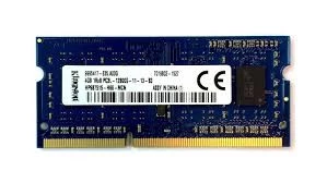 Kingston 4GB 1600MHz DDR3 PC3-12800 non-ECC SoDimm HP687515-H66-MCN NOTEBOOK RAM BELLEK