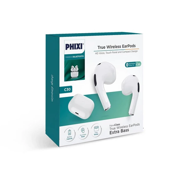 Phixi Massive C30 Airpods 3. Nesil Bluetooth Kulaklık - 2