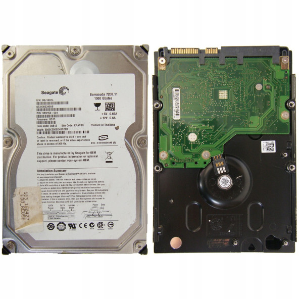 Seagate Barracuda ST31000340AS SATA Hard Disk Drives - 1