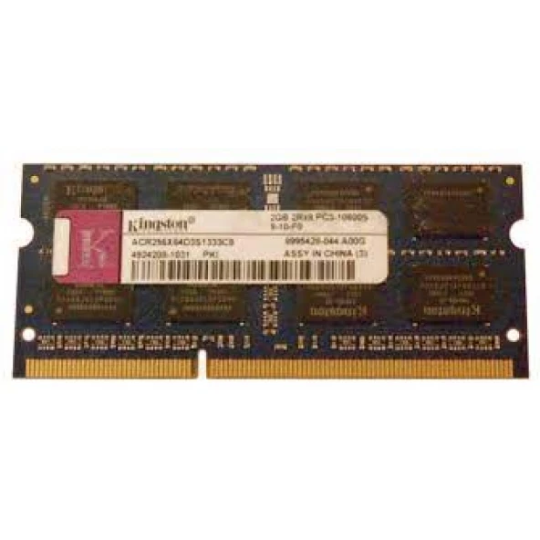 ACR256X64D3S1333C9 Kingston 2GB DDR3 SoDimm Non ECC PC3-10600 1333Mhz NOTEBOOK RAM