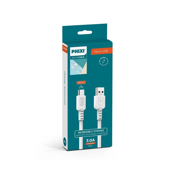 Phixi CB415M Basic 100 Cm Micro USB Şarj ve Data Kablosu - 2