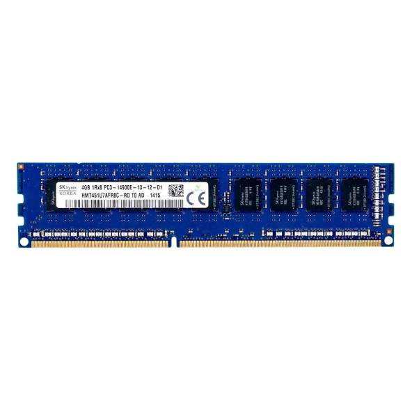 HMT451U7AFR8C-RD Hynix 4GB PC3-14900 DDR3-1866MHz ECC Unbuffered CL13 240-Pin DIMM SERVER RAM BELLEK