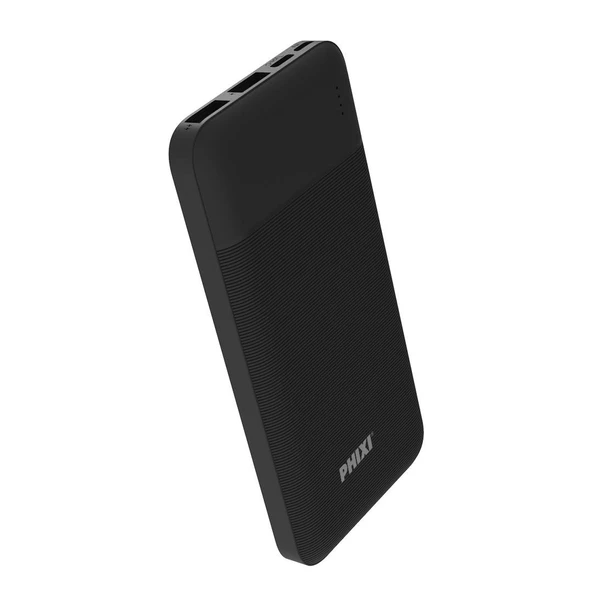 Phixi Basic P10 Çift Çıkışlı ve Çıkışlı 10.000mAh 2.1A Slim Powerbank