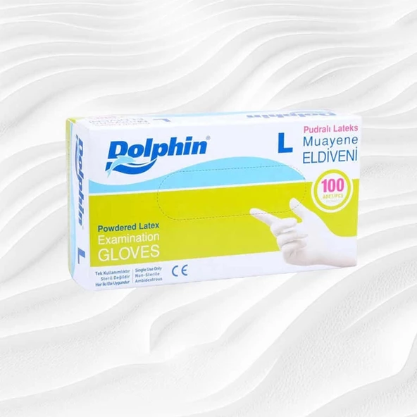 NİVEMESHOME DOLPHİN PUDRALI ELDİVEN 100 ADET L APM