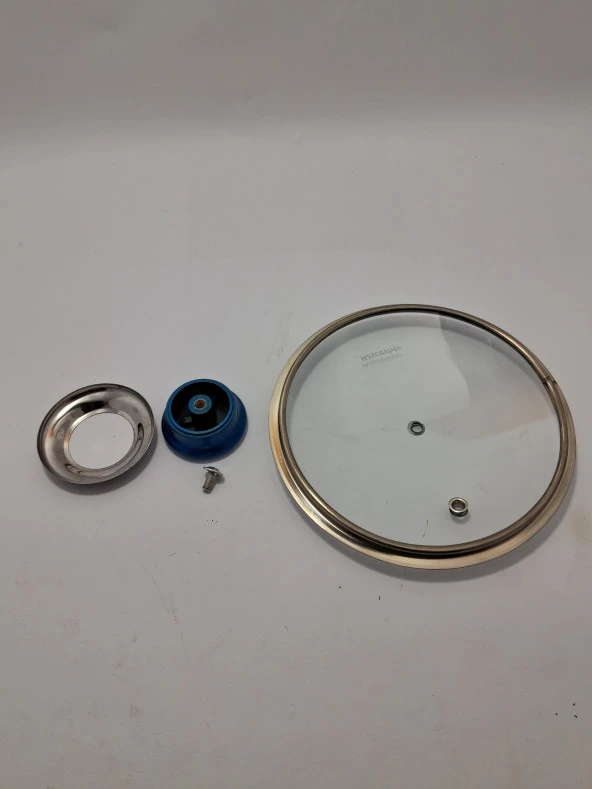 CAM KAPAK 16 CM VE PARLİEMENT MAVİ KULP - 2