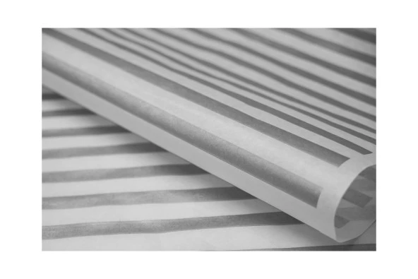 Yerli Ambalaj Kağıdı Gümüş Çizgili 40 gr. 70*100 cm 10'lu Paket