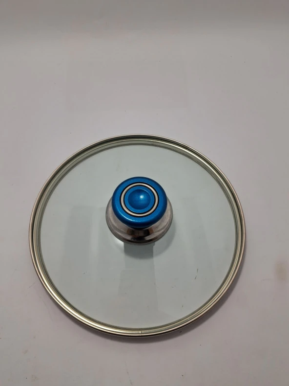 CAM KAPAK 20 CM VE  PARLİEMENT MAVİ KULP - 5
