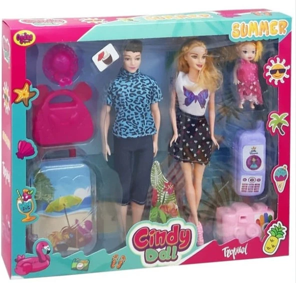 Oydaş Oyuncak 2455 Cindy Doll Aile Tatil Seti Oyuncak