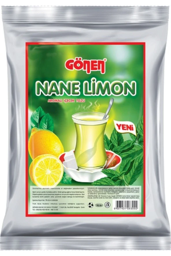 Gönen Nane Limon Aromalı Sıcak Içecek Tozu 300 Gr