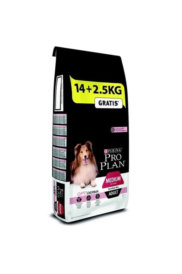 Pro Plan Medium Adult Somonlu Hassas Yetişkin Köpek Maması 14 + 2.5 Kg