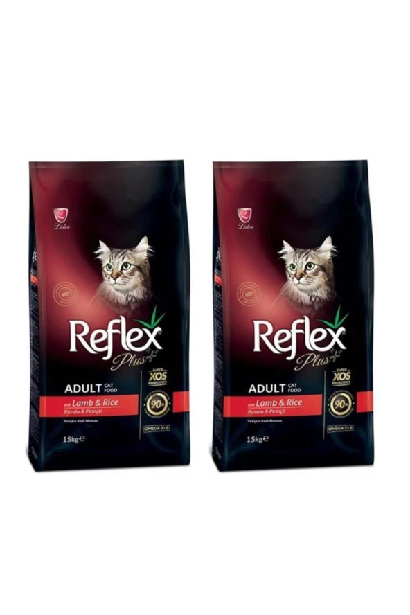Plus Kuzu Etli Yetişkin Kedi Maması 1,5 Kg 2'li Set