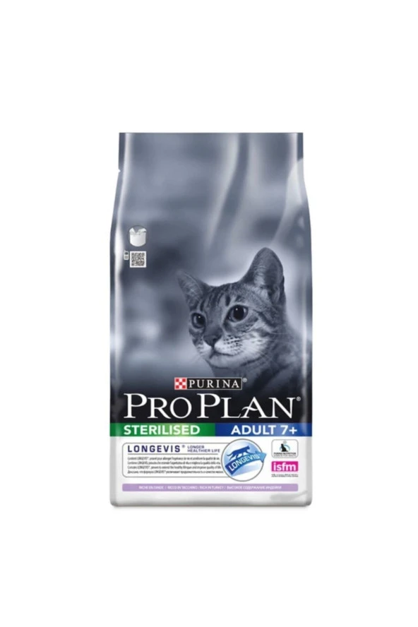 Pro Plan Sterilised 7+ Hindili Kısırlaştırılmış Yaşlı Kedi Maması 3 Kg