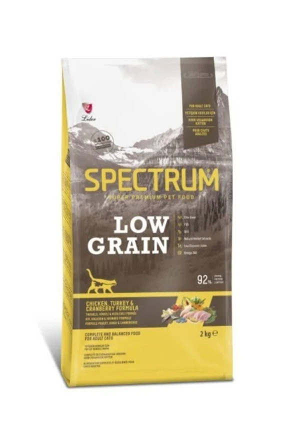 Spectrum Low Grain Yavru Kediler Için Tavuklu, Hindili Ve Kızılcıklı 2 Kg