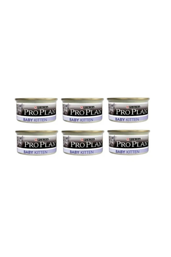 Baby Kitten Yavru Kedi ve Emziren Anne Yaş Maması 85 gr X 6 Adet
