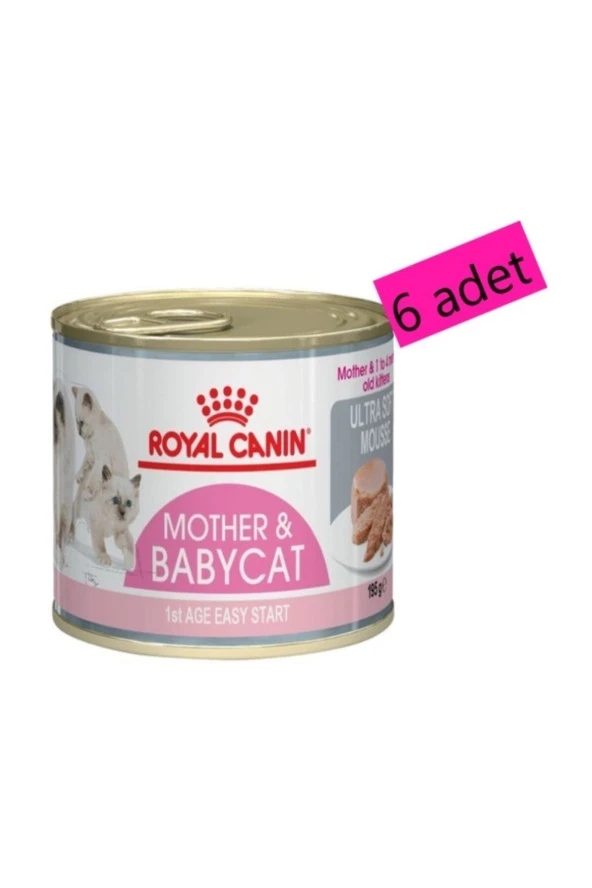 Mother & Babycat Konserve Yavru Kedi Maması 6x195 Gr