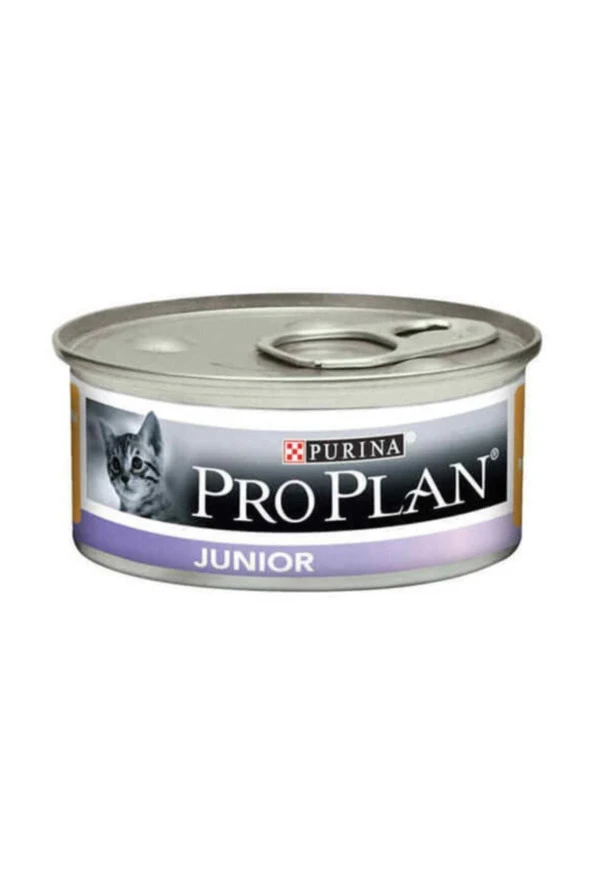 Pro Plan 12x85 gr Junior Tavuklu Yavru Kedi Konservesi