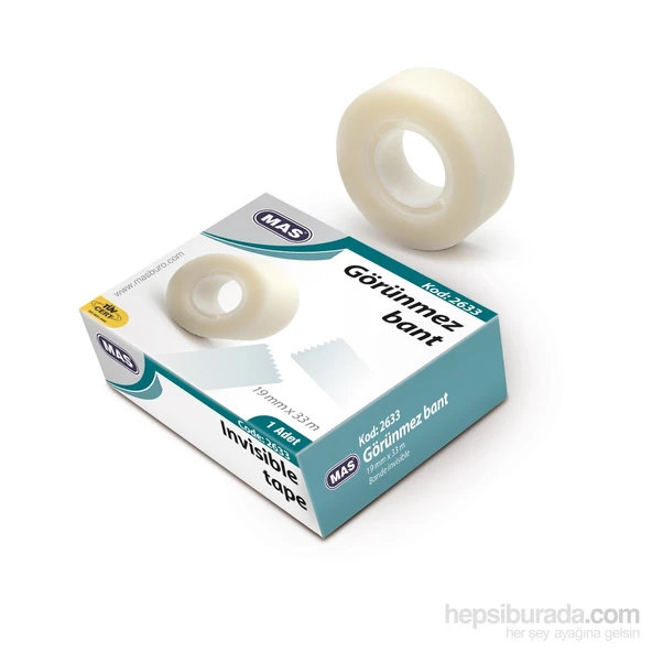 Mas Görünmez Bant 19 Mm-3M  1 Adet