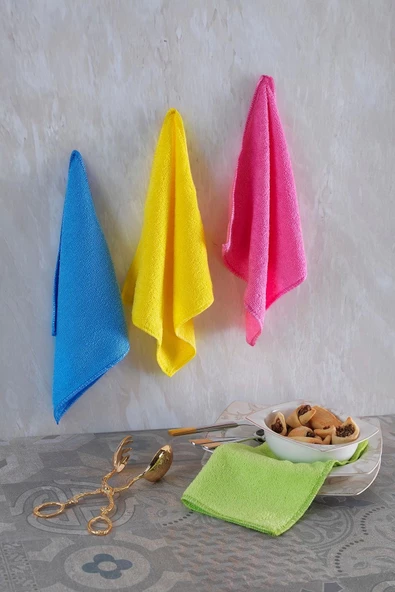 NİVEMESHOME SUNSHİNE 4 LÜ ASORTİ MİKROFİBER BEZ - 2