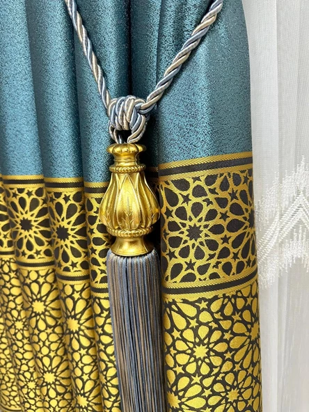 NİVEMESHOME MAVİ-BEJ KARMA SAÇAKLI TAVAN TOPLAMA BRAÇOL - 2