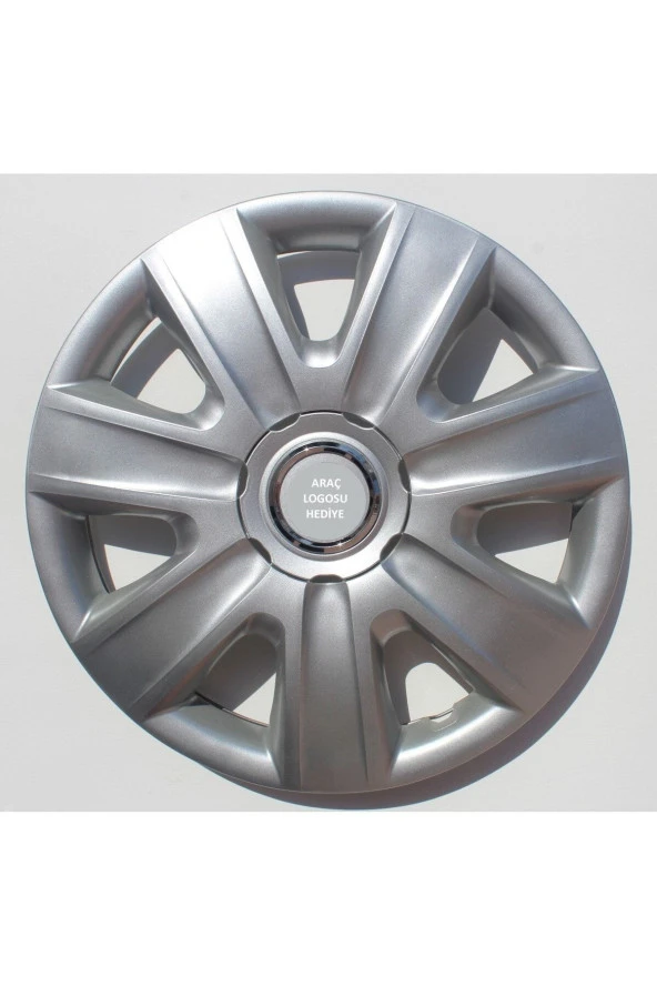 Almera 13"inç Kırılmaz 4 Adet 1 Takım Gri Jant Kapağı Uyumlu
