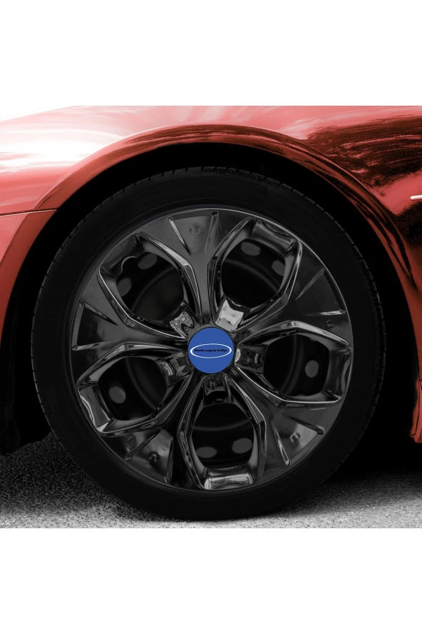 Ford Connect 15 Inç Uyumlu Jant Kapağı Amblemli Piano Black 4'lü Takım 212