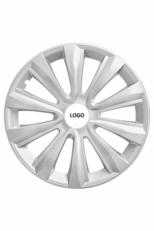 Toyota Auris 16"inç Kırılmaz 4 Adet 1 Takım Gri Jant Kapağı Seti