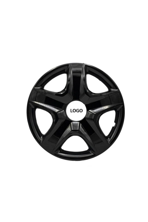 Toyota Verso 15"inç Kırılmaz 4 Adet 1 Takım Piano Black Jant Kapağı