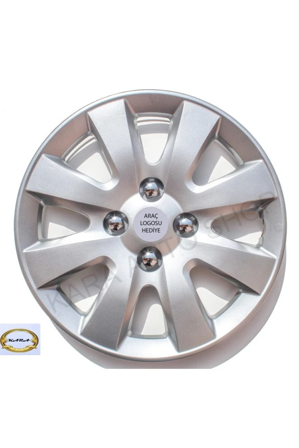 Ford Focus 14"inç Kırılmaz 4 Adet 1 Takım Gri Jant Kapağı