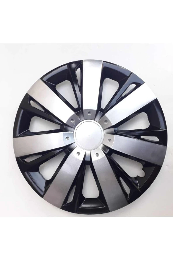 Lodgy 15"inç Kırılmaz 4 Adet 1 Takım Siyah Gri Jant Kapağı