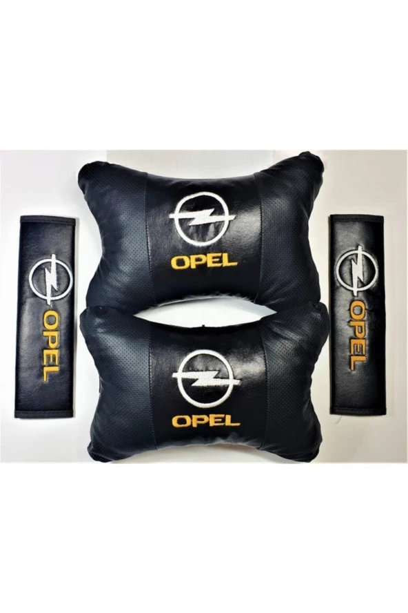 Opel Papyon Yastık Boyun Yastığı + Emniyet Kemeri Kılıfı Takım