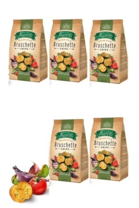 MARETTİ Bruschette Medıterranean Vegetables 70Gr X 5