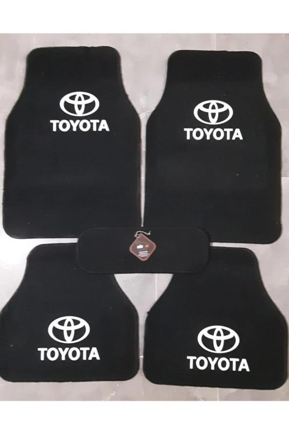 Toyota Yaris Logolu Siyah Çift Katlı Halı Paspas Seti