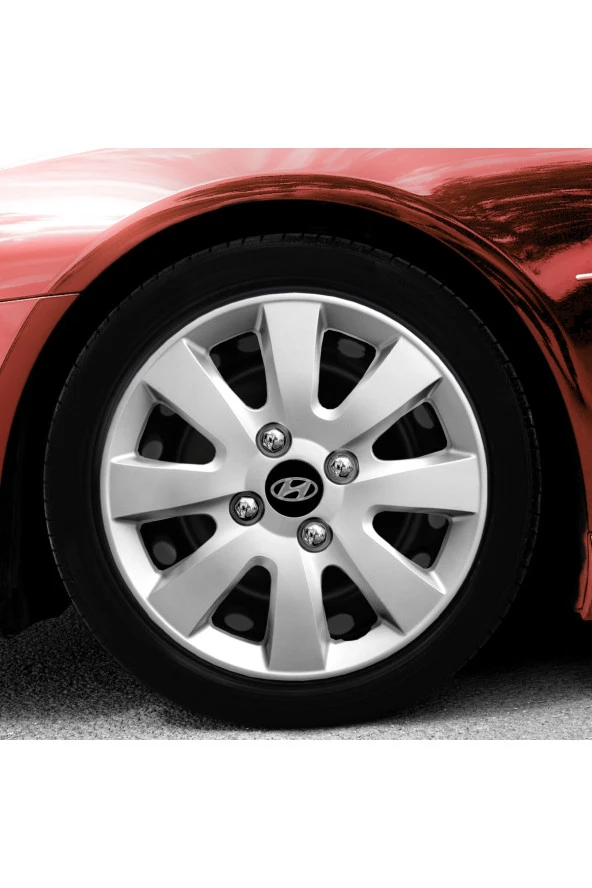 Hyundai Accent Era 14 Inç Uyumlu Jant Kapağı Amblemli Gri 4 Adet 1 Takım 137
