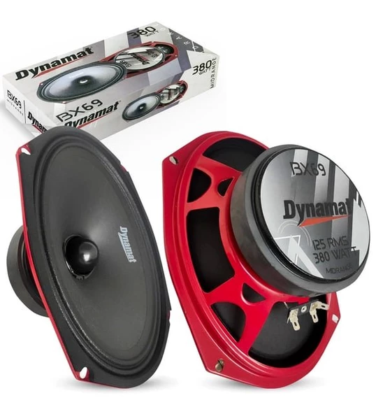 Dynamat Bx-69 Oto Midrange Oval 6x9 İnç 380 Watt Maksimum 125W RMS 2 Adet