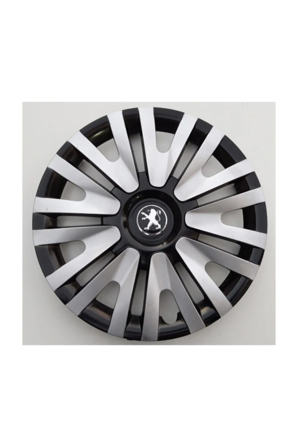 14'' Inç Peugeot Jant Kapağı 4 Adet Çelik Jant Görünümlü Renkli - Kırılmaz Esnek -
