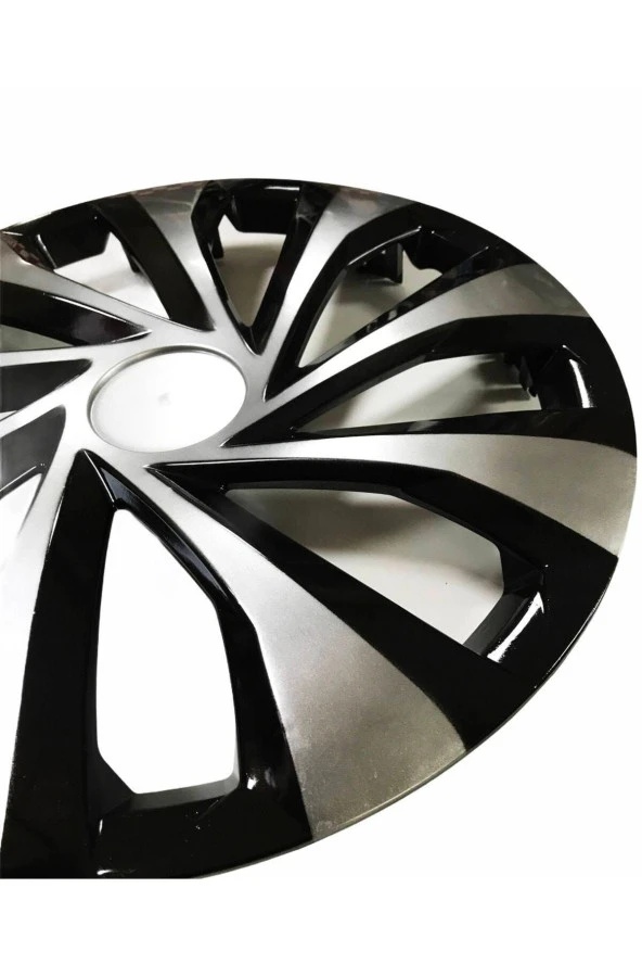 Nissan Pulsar 14 inç Kırılmaz 4 Adet 1 Takım Siyah Gri Jant Kapağı Seti - Resim 3