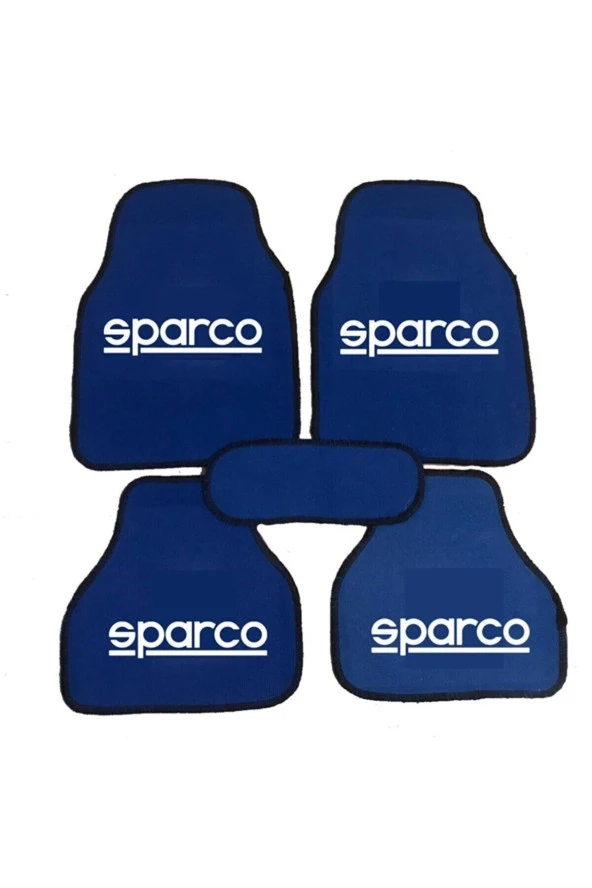 Ford Fiesta Sparco Mavi Halıfleks 5 Parça Paspas Seti